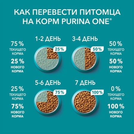 Dry food Purin One for home cats, turkey/cereals, 3 kg-8
