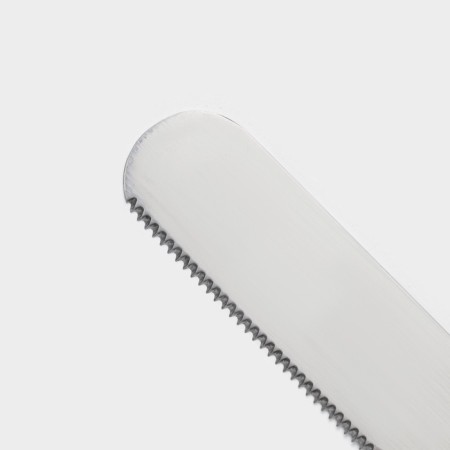 Biscuit knife small teeth konfinetta, blade length 25 cm, wooden handle, blade thickness 0.8 mm-2