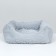Sungory with a pillow square chubby "Belka", 45 x 45 x15 cm, fur, satin, periodkens, gray