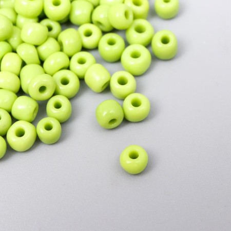 Round beads 6/0 "olive" 20 g