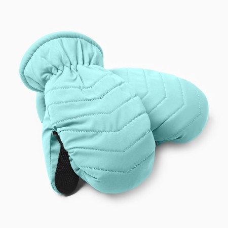 Winter children's mittens minku, Blue color, 15cm
