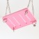 Swing for rodents "Pijon" on chains, 9 x 7 x 0.5 cm, plastic, pink