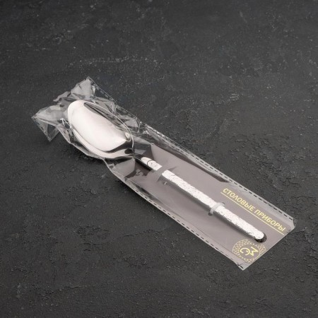 Spoon of stainless steel magistro "olin", length 20.6 cm, silver color-2
