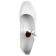 Folk women's shoes, insole length 23.5 cm, white color