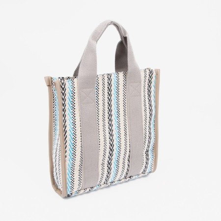 Bag-touut without fastening, gray color-1