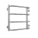 Water heated towel rail Domoterm "Stefano" P4, 400x500 mm, chrome