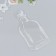 Stickers for creativity "White flowers in a bottle" set of 35 pcs 14x6.7 cm