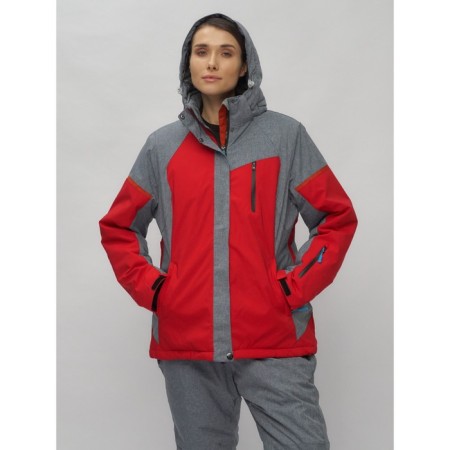 Ski suit female, size 60, red color-2