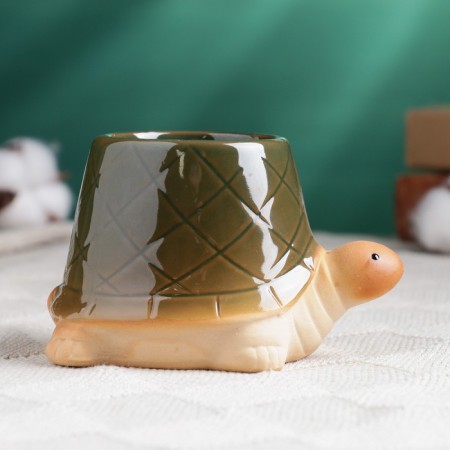 Pot "Turtle" Green, 12x8x7cm-4