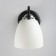 Bra "Brill", 40W E27, black color, chrome