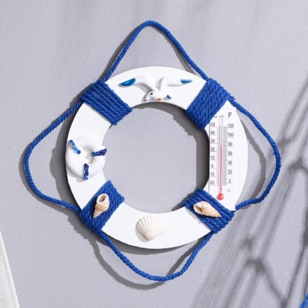 Interior souvenir "Rescue Circle" with a thermometer 10*10cm-1