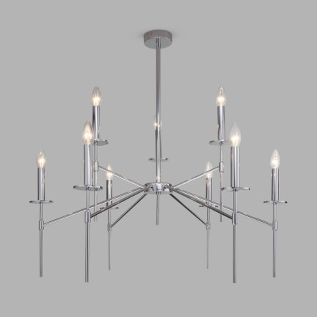 EUROSVET Anders ceiling 60142/9, E14, 9x60W, 900x900x830 mm, chromium color