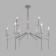 EUROSVET Anders ceiling 60142/9, E14, 9x60W, 900x900x830 mm, chromium color
