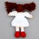 Soft toy "Doll" in a white dress, on a suspension, 25 cm