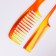 Set of comb, 2 items, 22 cm, color "amber"