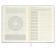 Leduced A5 Diary, 164 Escalada sheets, fingered binding with foam, artificial leather "Laika", glassy line, cream offset 70 g/m², lilac