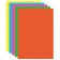 Cardboard of color A4 coated, fluorescent, 10 sheets, 5 colors, in the folder, Brauberg, "Summer"