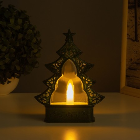 Lamp "New Year tree" 3haa green 5.5x13x17cm-2
