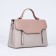 Magnet bag bag, external pocket, long belt, beige color