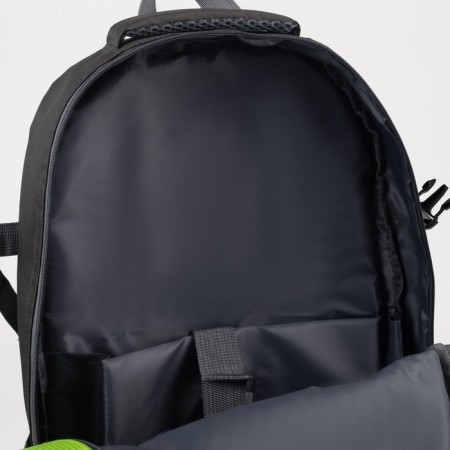 Tourist backpack on lightning, 22/27 l, 3 external pockets, with extension, green color-3