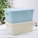 Storage basket with a “wicker lid”, 24.5 × 18 × 10 cm, color mix