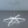Suspended Citilux “Neon Smart” CL731A090E 80x80x40 cm, 3x36.7W, LED, white color