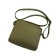 Bag women, genuine leather, green 19x4.5x17 cm