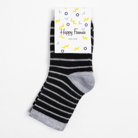 Children's socks, black color, rr 20-22-3