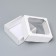 Box the team without printing a lid is a white one with a window 14.5 x 14.5 x 6 cm
