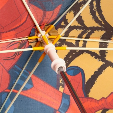 Children's umbrella. Spider, orange, 6 spokes d = 90 cm-10