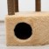 Complex for cats with a claw, corner, with a hammock, 48 x 48 x 171 cm, jute, artificial fur, beige