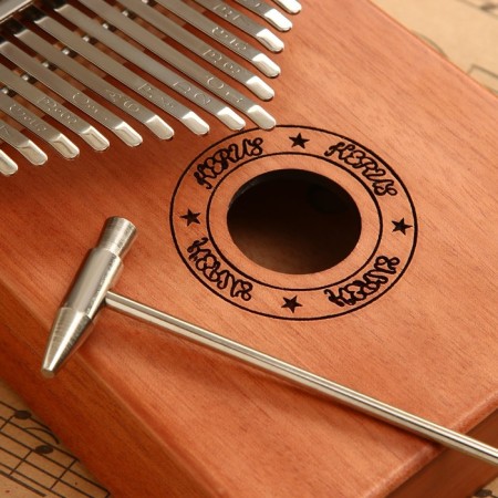 Musical instrument Kalim, brown, 17 notes-3