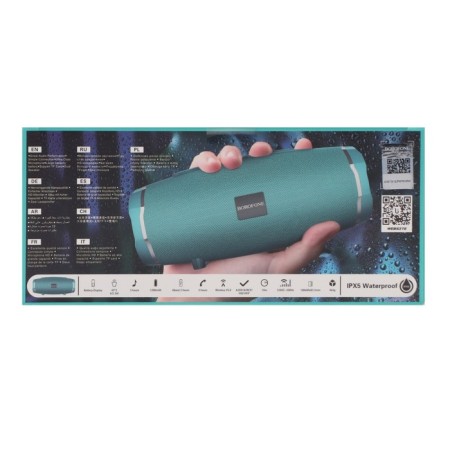 Portable column Borofone BR3 Rich, 10 W, BT5.0, Microsd, USB, 1200 mAh, turquoise-3