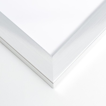 Photo frame Plastic "Gallery" 20x25 cm silver (plastic screen)-2