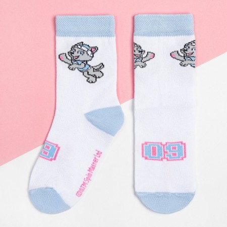 Socks PAW Patrol "Everest", white color, 14-16 cm