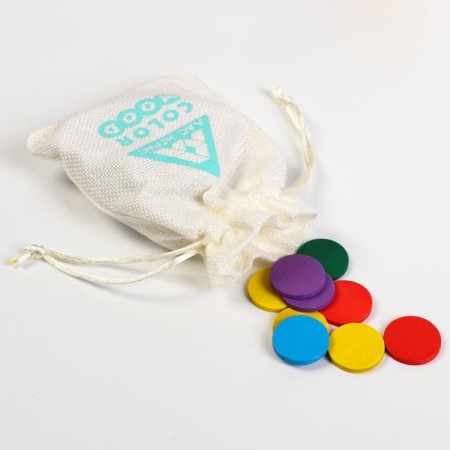 Board game "Shaltai-Boltai", 50 wooden chips, 10 cards, storage bag, 4+-2