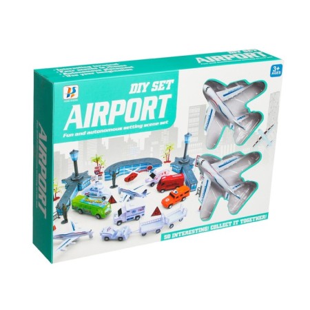 Game set "Airport", with metal machines-9