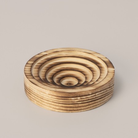 A solid cedar array stand, firing, 10 x2.5 cm-2