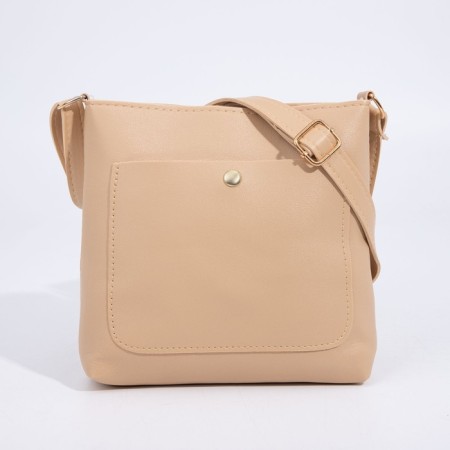 Cross-Bodi bag on magnet, beige color