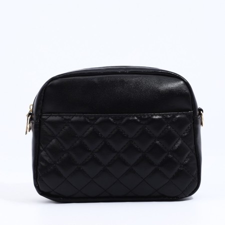 Bag Cross-Bodi with a zipper, black color-2