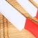 Kitchen kit on the stand “Simple”, 5 objects: knives 7.5 cm, 10.5 cm, 13 cm, 15 cm, vegetable cleaning, red color