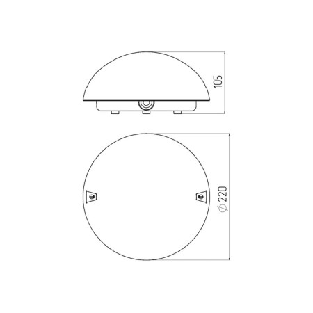 Lamp ERA NBP 06-60-002, E27, 60W, 220x220x105 mm, IP54-4