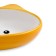 MIK Ceramic oval "cat muzzle" 200 ml 14 x 12 x 3.5 cm, yellow-orange