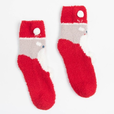 New Year's Tensor Minaku socks Grandfather Frost, rr 36-39 (23-25 ​​cm)