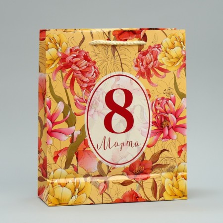 Gift Package Laminated, Packaging, “March 8”, ML 21 x 25 x 8 cm-4