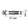 Anker "Zubble", type of molly, for hollow materials, galvanized, M5, 11x37 mm, 100 pcs