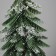 Christmas tree decor "snowy with droplets, in a pot" 34x8.5 cm