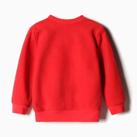Kit for children (sweatshirt, trousers), red color, height 110 cm-4