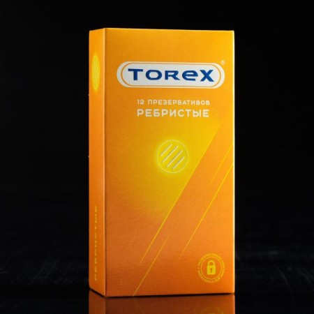 Torex condoms ribbed, 12 pcs.