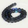 Busins ​​made of natural stone "Cat Eye", set 46 pcs., Size 1 pc. -8 mm, matte dark blue